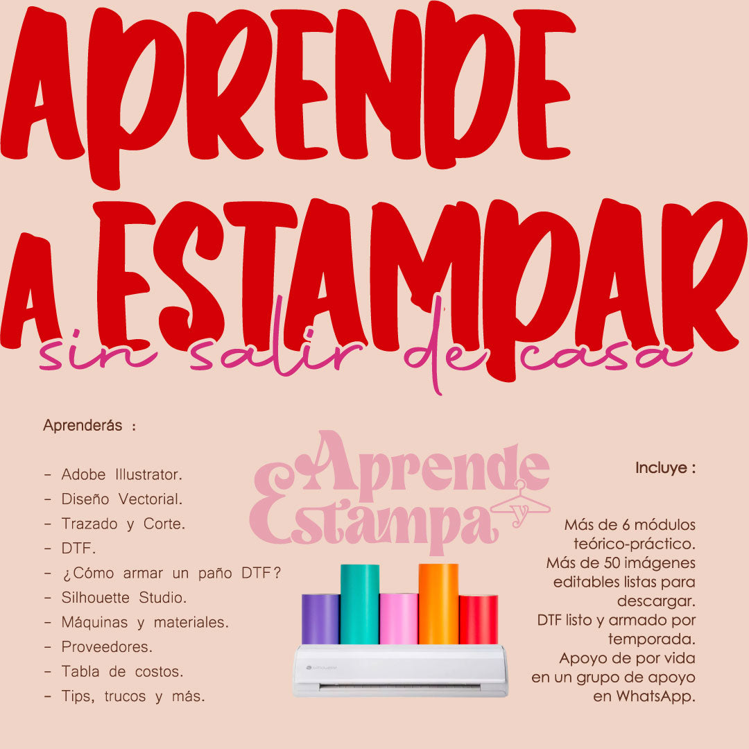 Aprende y Estampa Desde Cero - Curso Online